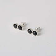 small gem stud earrings, with semi precius gems. bright colored gem earrings. colored gem stud earrings. peridot gem earrings, amber gem earrings, turquase gem earrings. black onix gem earrings. garnet gem earrings.