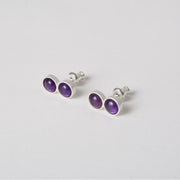 small gem stud earrings, with semi precius gems. bright colored gem earrings. colored gem stud earrings. peridot gem earrings, amber gem earrings, turquase gem earrings. black onix gem earrings. garnet gem earrings.