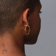 Oval Hoops Amber